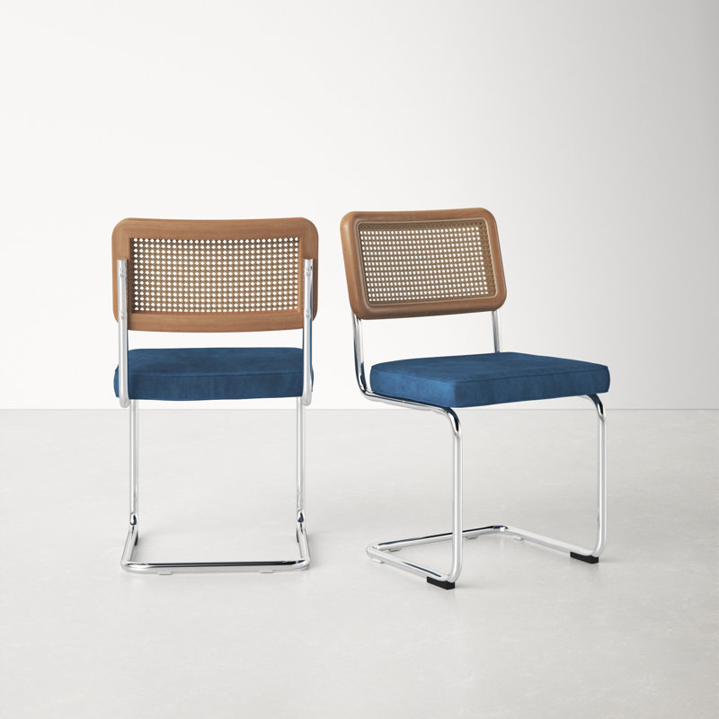 AllModern Gilman Velvet Upholstered Side Chair & Reviews Wayfair